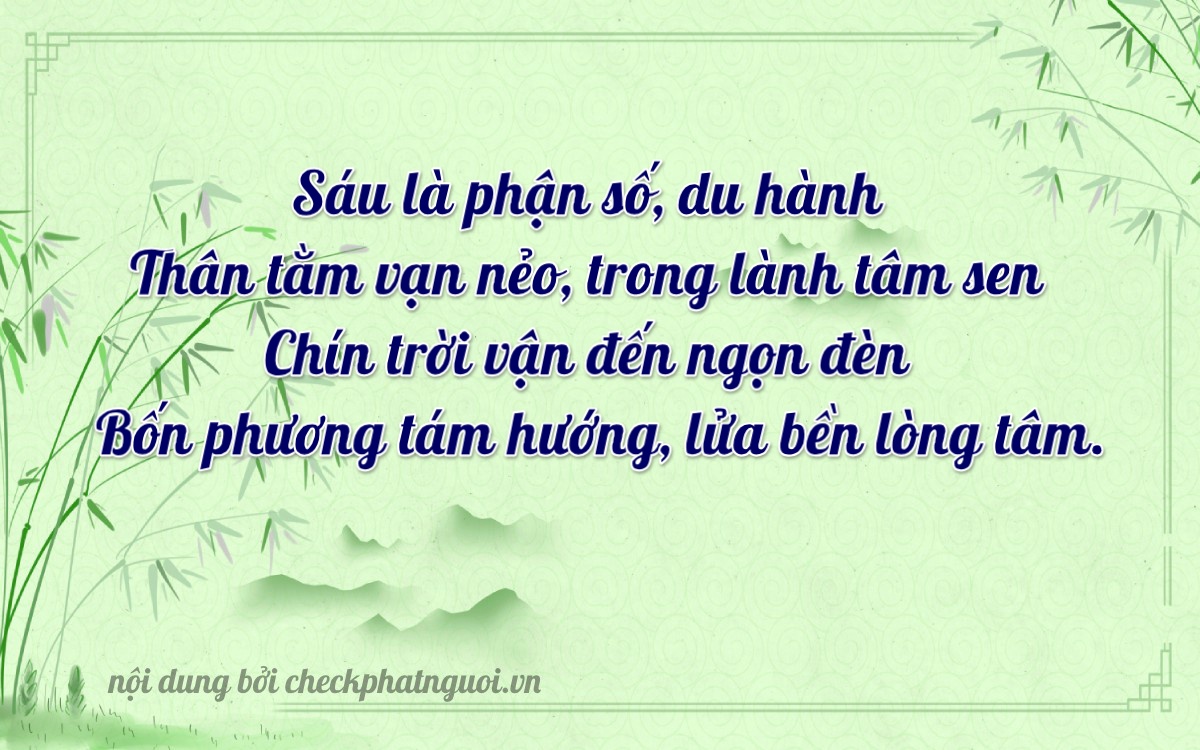 Bài thơ ý nghĩa cho <b>biển số 66M1-66977</b> tại website checkphatnguoi.vn