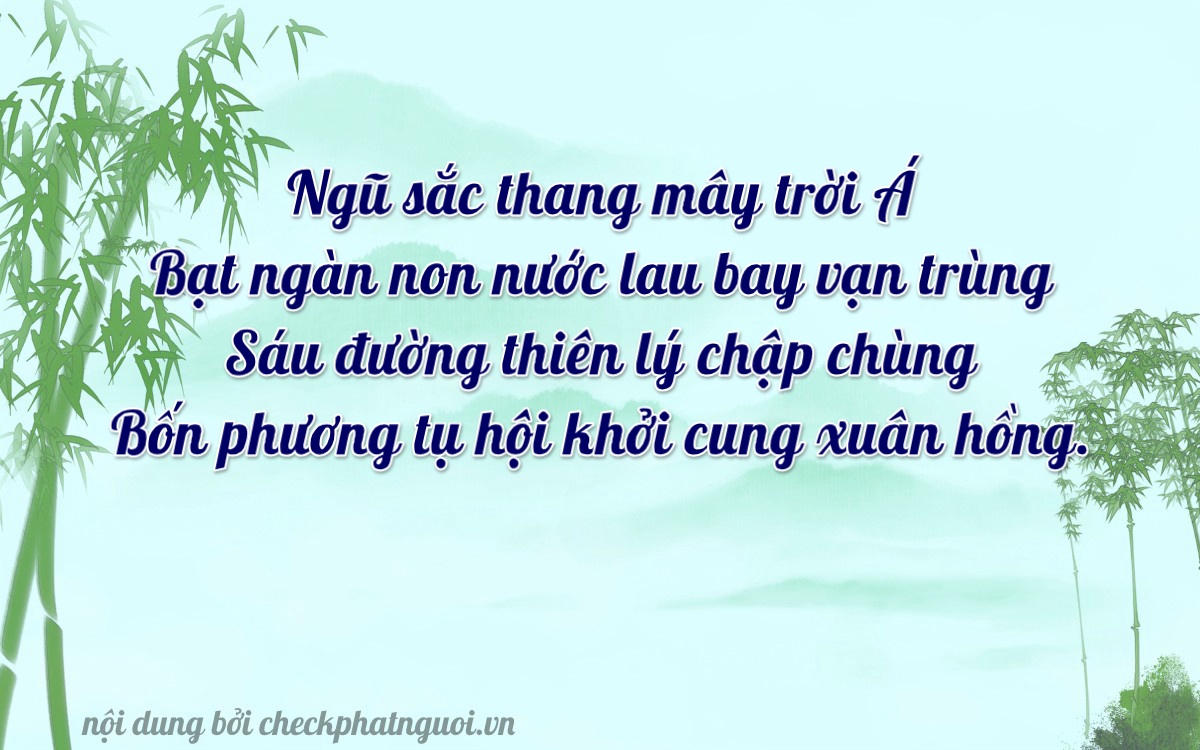 Bài thơ ý nghĩa cho <b>biển số 66M-17654</b> tại website checkphatnguoi.vn