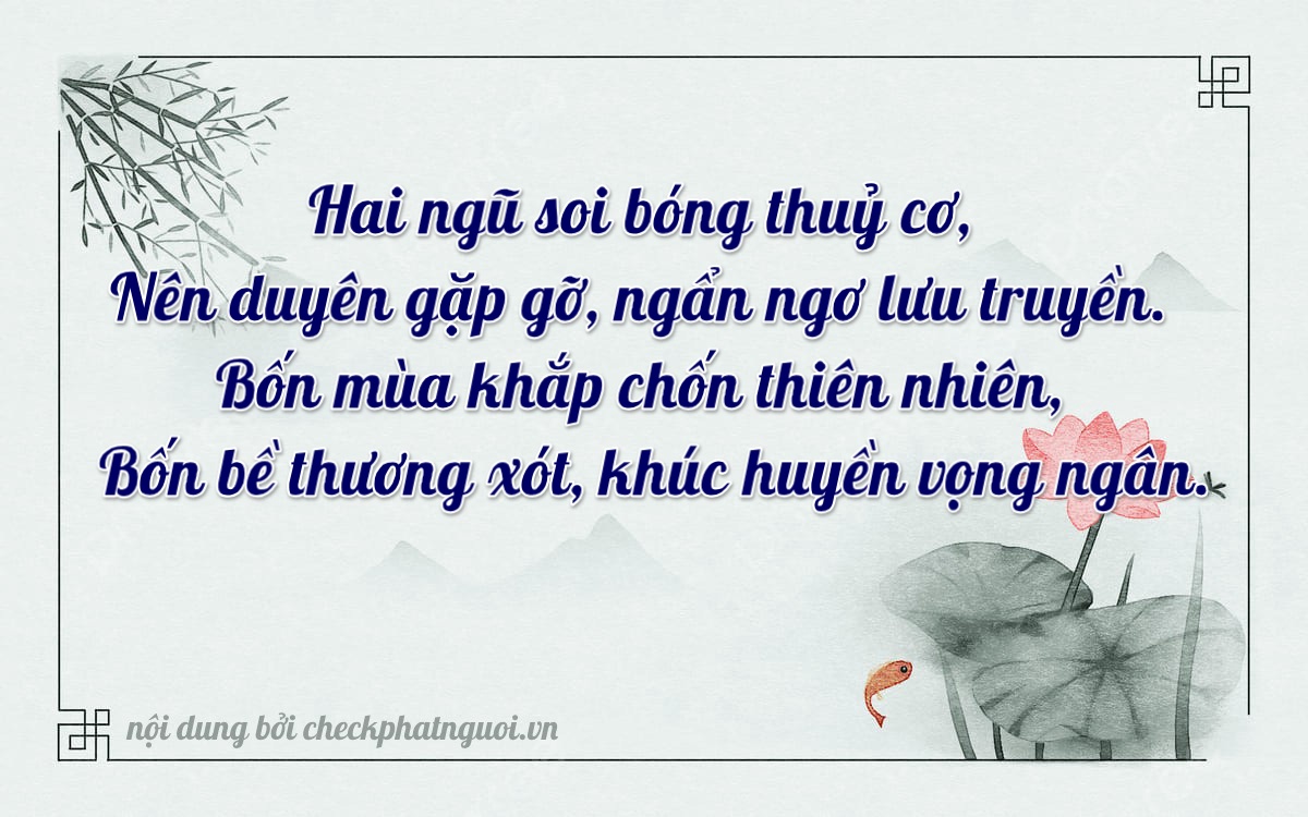 Bài thơ ý nghĩa cho <b>biển số 66M-25445</b> tại website checkphatnguoi.vn