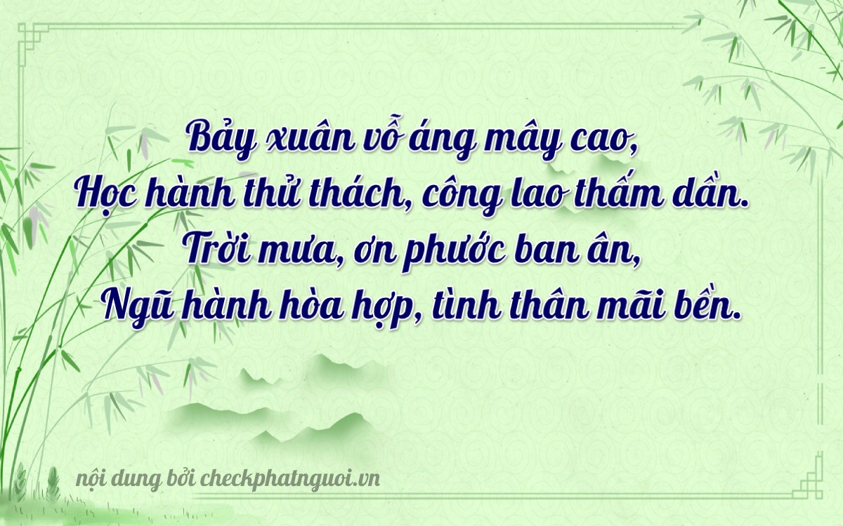 Bài thơ ý nghĩa cho <b>biển số 66MA-10785</b> tại website checkphatnguoi.vn