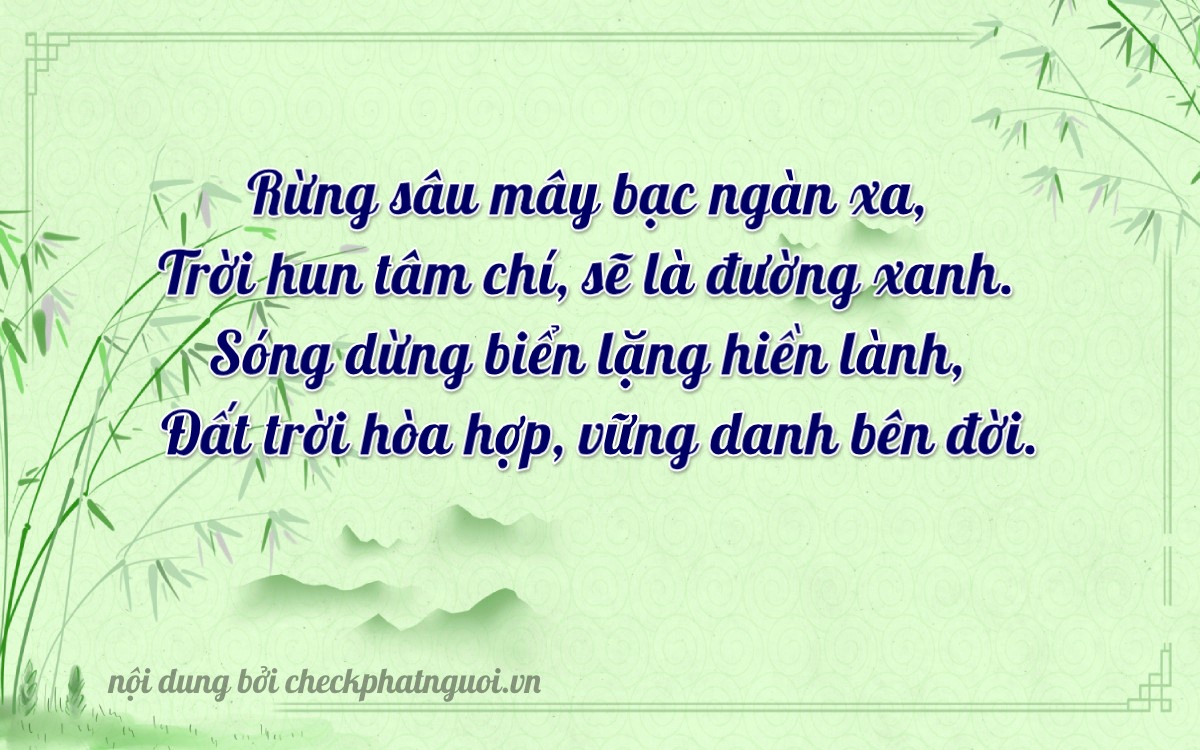 Bài thơ ý nghĩa cho <b>biển số 66MA-15382</b> tại website checkphatnguoi.vn