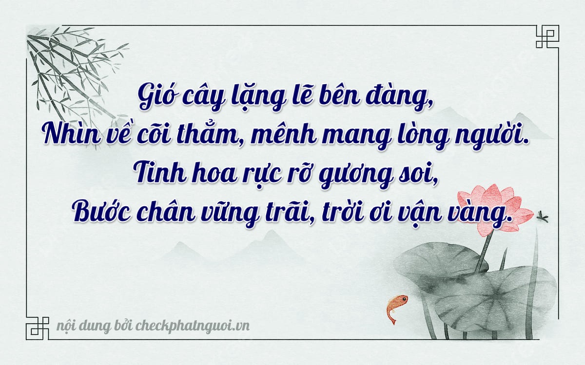 Bài thơ ý nghĩa cho <b>biển số 66NA-05989</b> tại website checkphatnguoi.vn