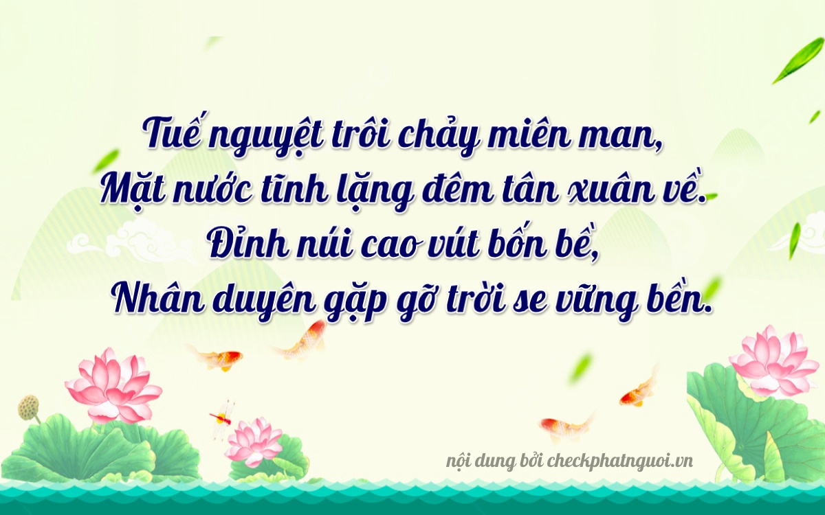 Bài thơ ý nghĩa cho <b>biển số 66P1-26646</b> tại website checkphatnguoi.vn