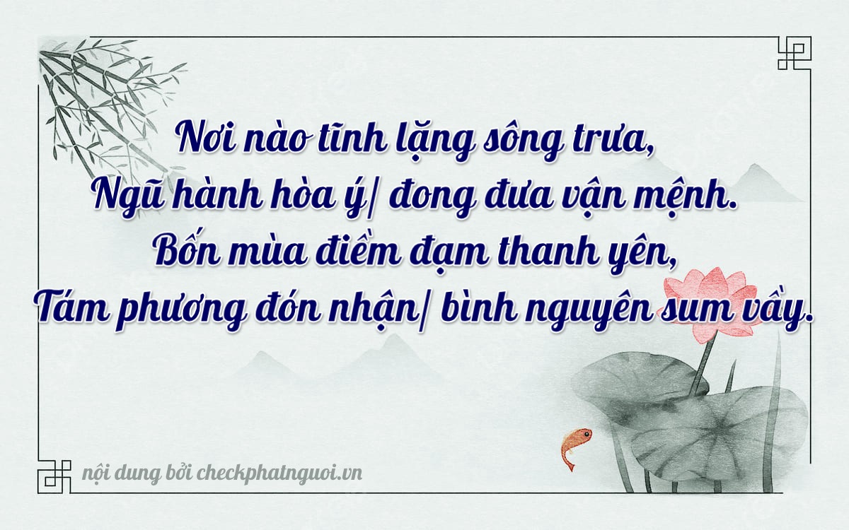 Bài thơ ý nghĩa cho <b>biển số 66P1-45408</b> tại website checkphatnguoi.vn