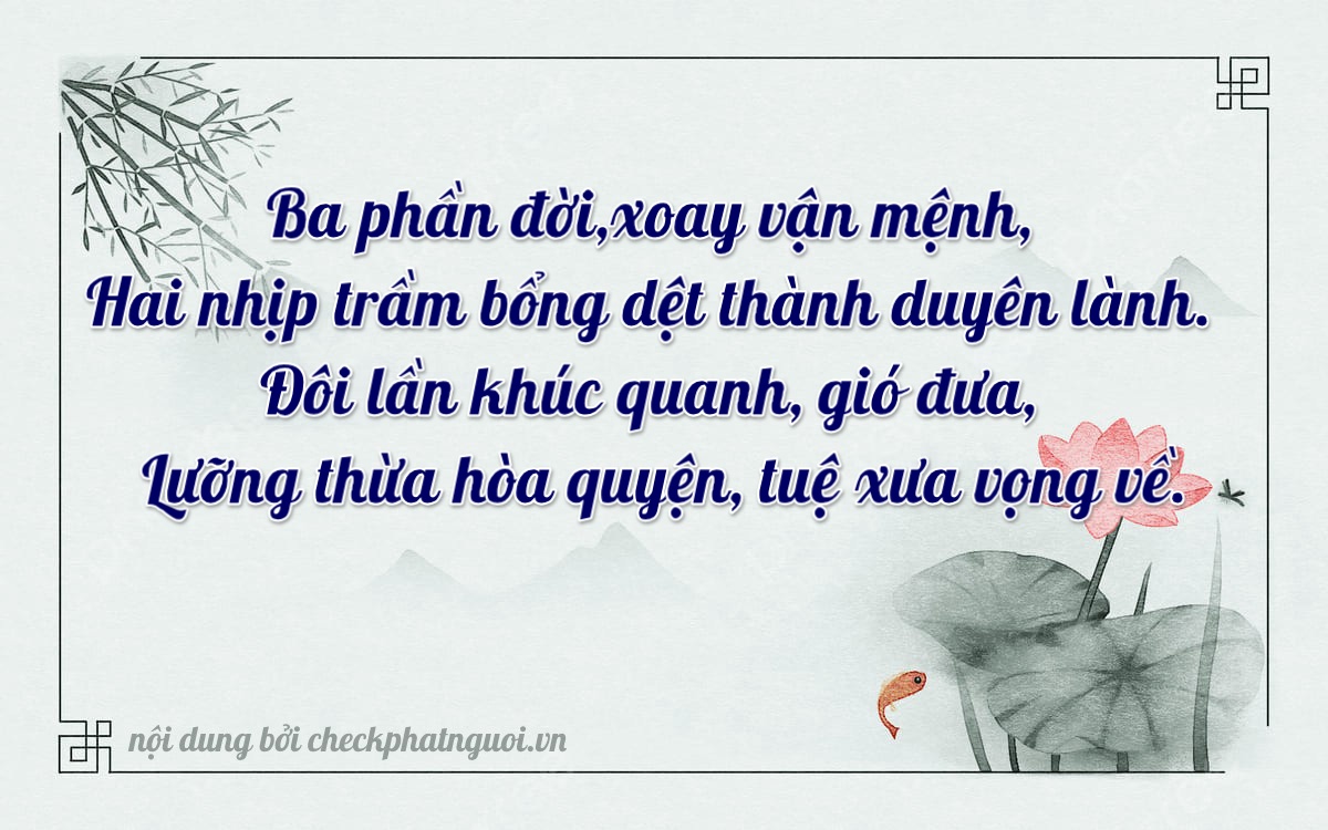 Bài thơ ý nghĩa cho <b>biển số 66P2-32322</b> tại website checkphatnguoi.vn