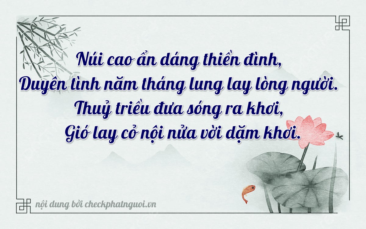 Bài thơ ý nghĩa cho <b>biển số 66P2-36255</b> tại website checkphatnguoi.vn