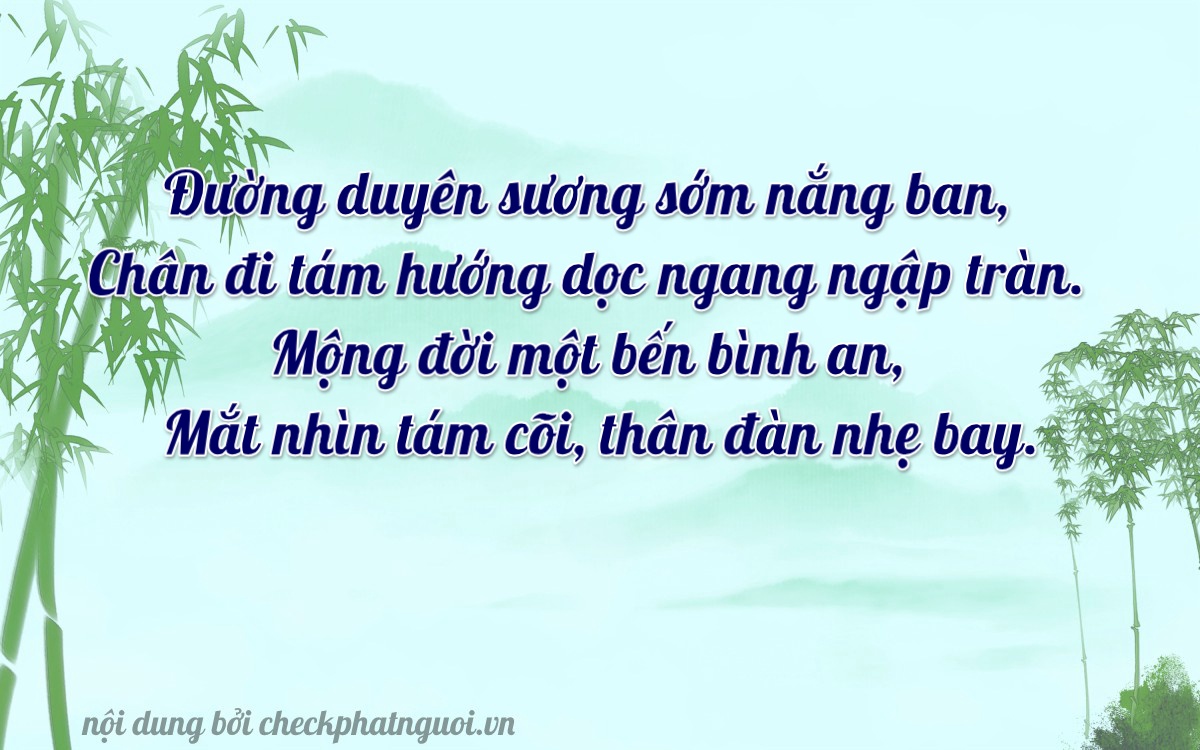 Bài thơ ý nghĩa cho <b>biển số 66PA-05818</b> tại website checkphatnguoi.vn