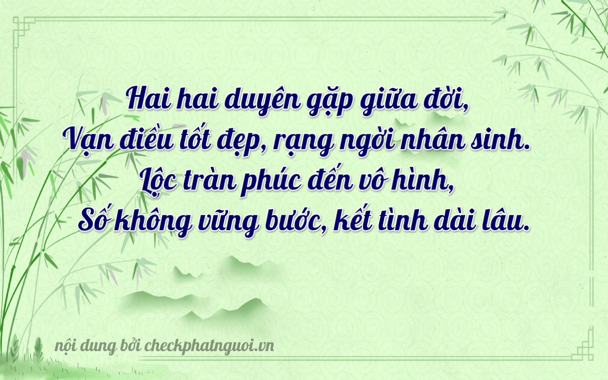 Bài thơ ý nghĩa cho <b>biển số 66PA-22900</b> tại website checkphatnguoi.vn