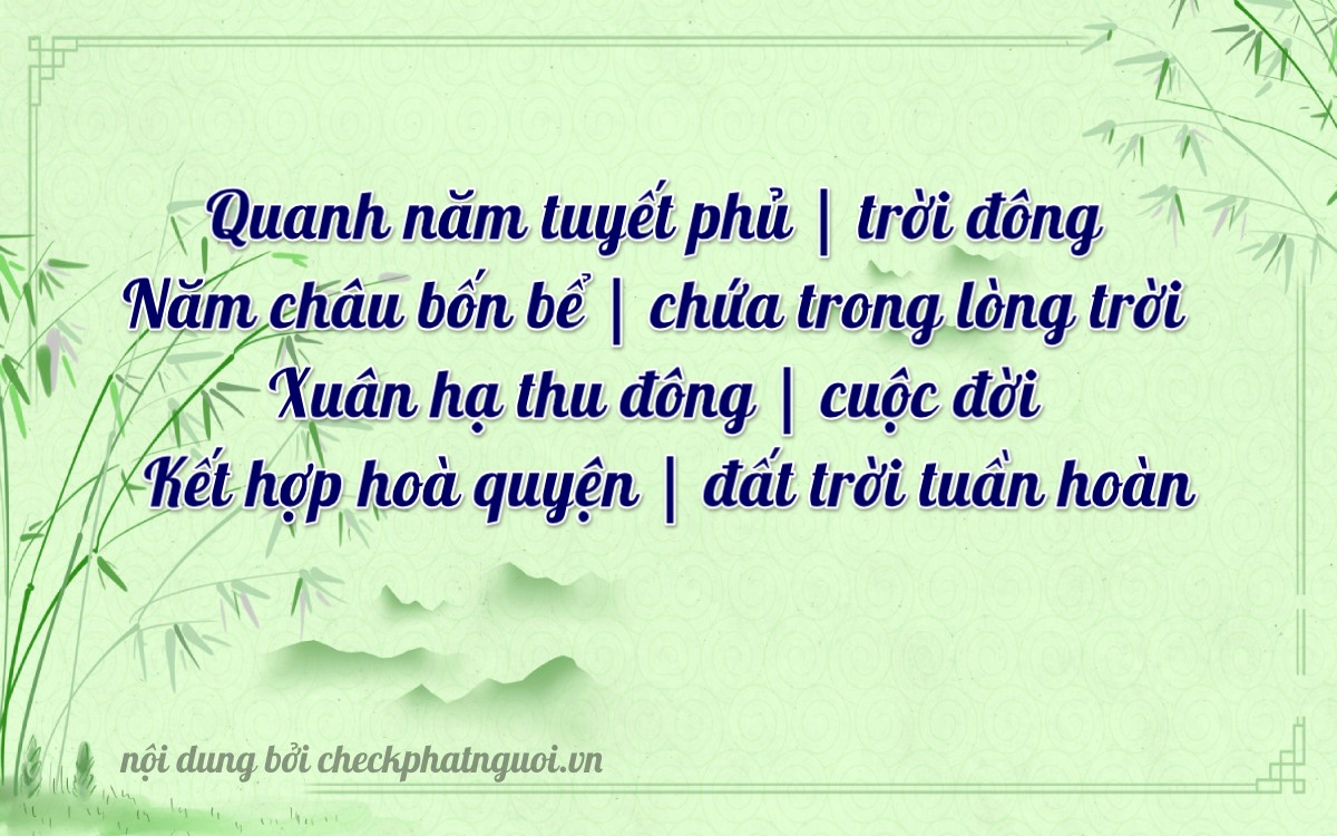 Bài thơ ý nghĩa cho <b>biển số 66S1-53252</b> tại website checkphatnguoi.vn