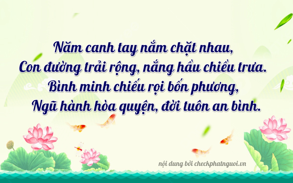 Bài thơ ý nghĩa cho <b>biển số 66S-5255</b> tại website checkphatnguoi.vn