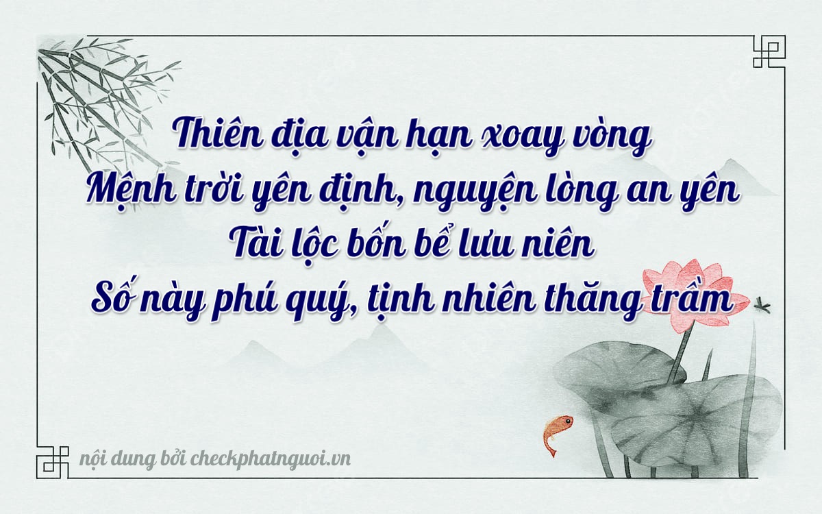 Bài thơ ý nghĩa cho <b>biển số 66S6-66666</b> tại website checkphatnguoi.vn