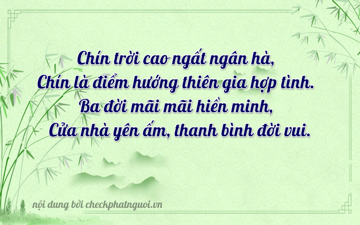 Bài thơ ý nghĩa cho <b>biển số 66V1-09933</b> tại website checkphatnguoi.vn