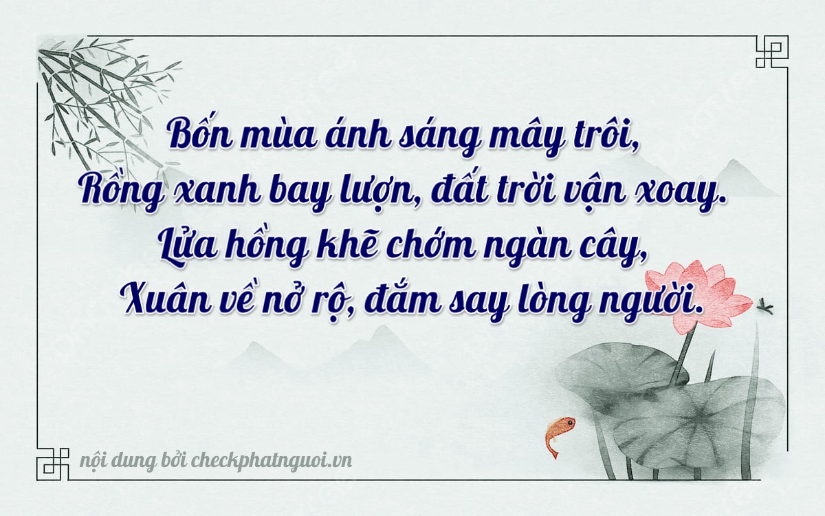 Bài thơ ý nghĩa cho <b>biển số 66V1-49053</b> tại website checkphatnguoi.vn