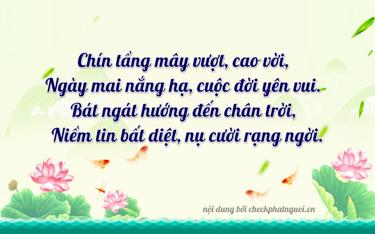 Bài thơ ý nghĩa cho <b>biển số 66V1-82979</b> tại website checkphatnguoi.vn
