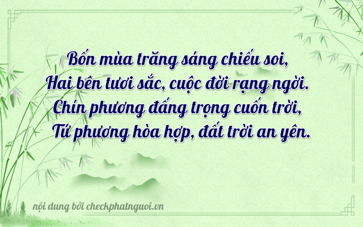 Bài thơ ý nghĩa cho <b>biển số 66V1-84294</b> tại website checkphatnguoi.vn