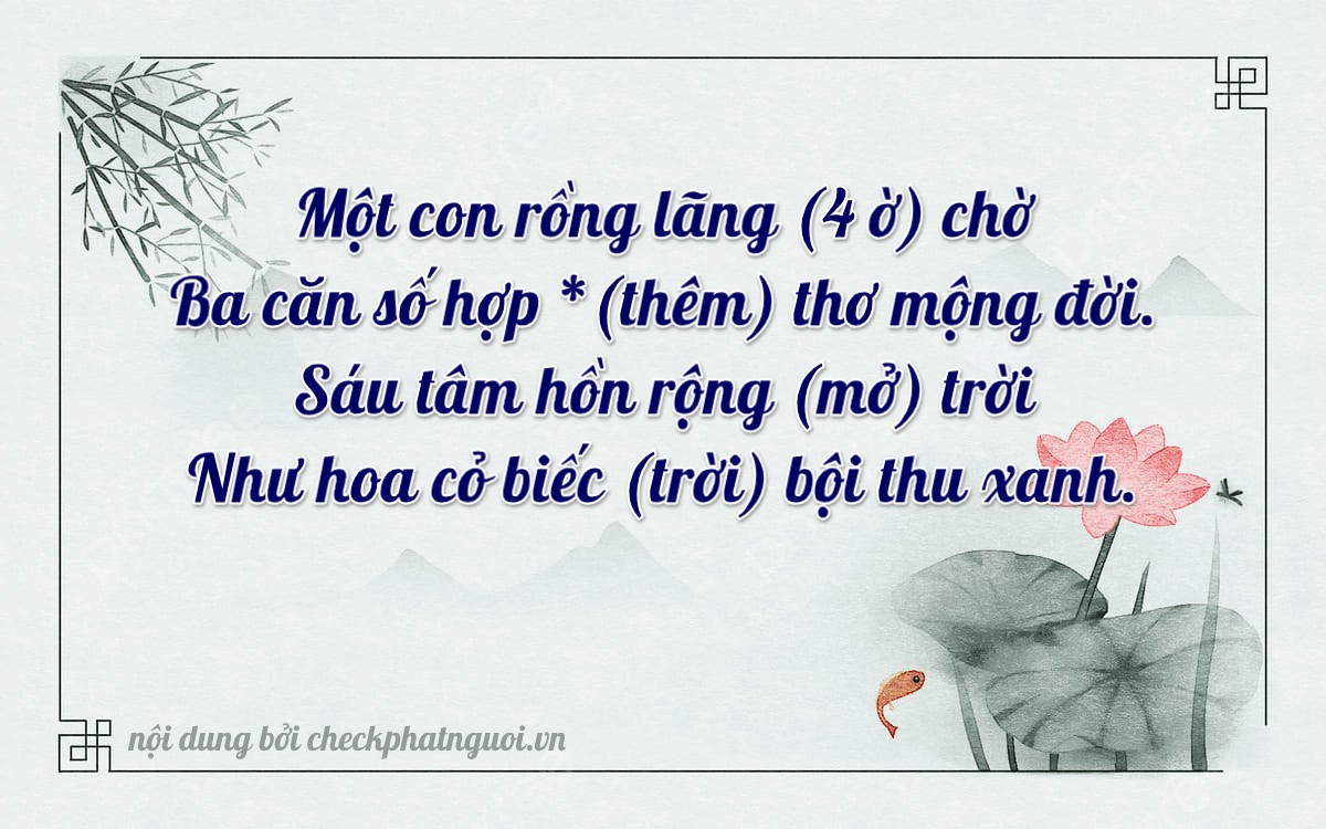 Bài thơ ý nghĩa cho <b>biển số 67A-10615</b> tại website checkphatnguoi.vn