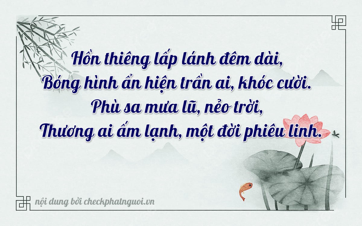 Bài thơ ý nghĩa cho <b>biển số 67A-24298</b> tại website checkphatnguoi.vn