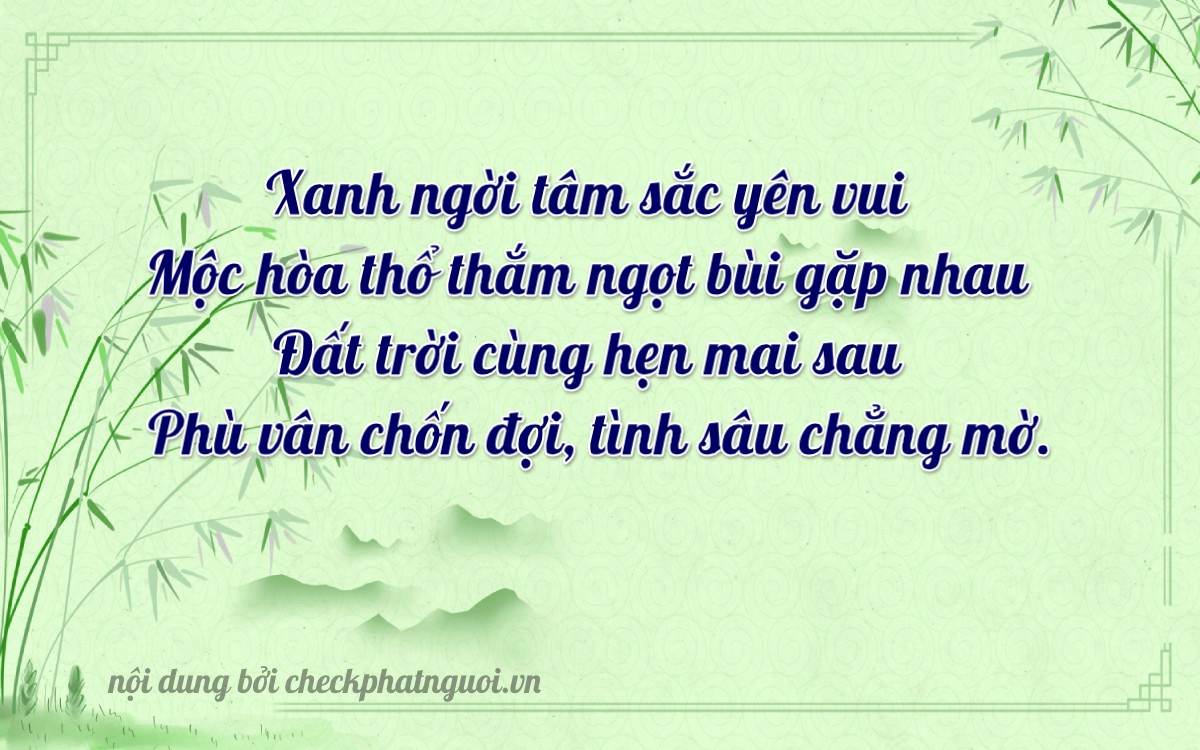 Bài thơ ý nghĩa cho <b>biển số 67A-27456</b> tại website checkphatnguoi.vn