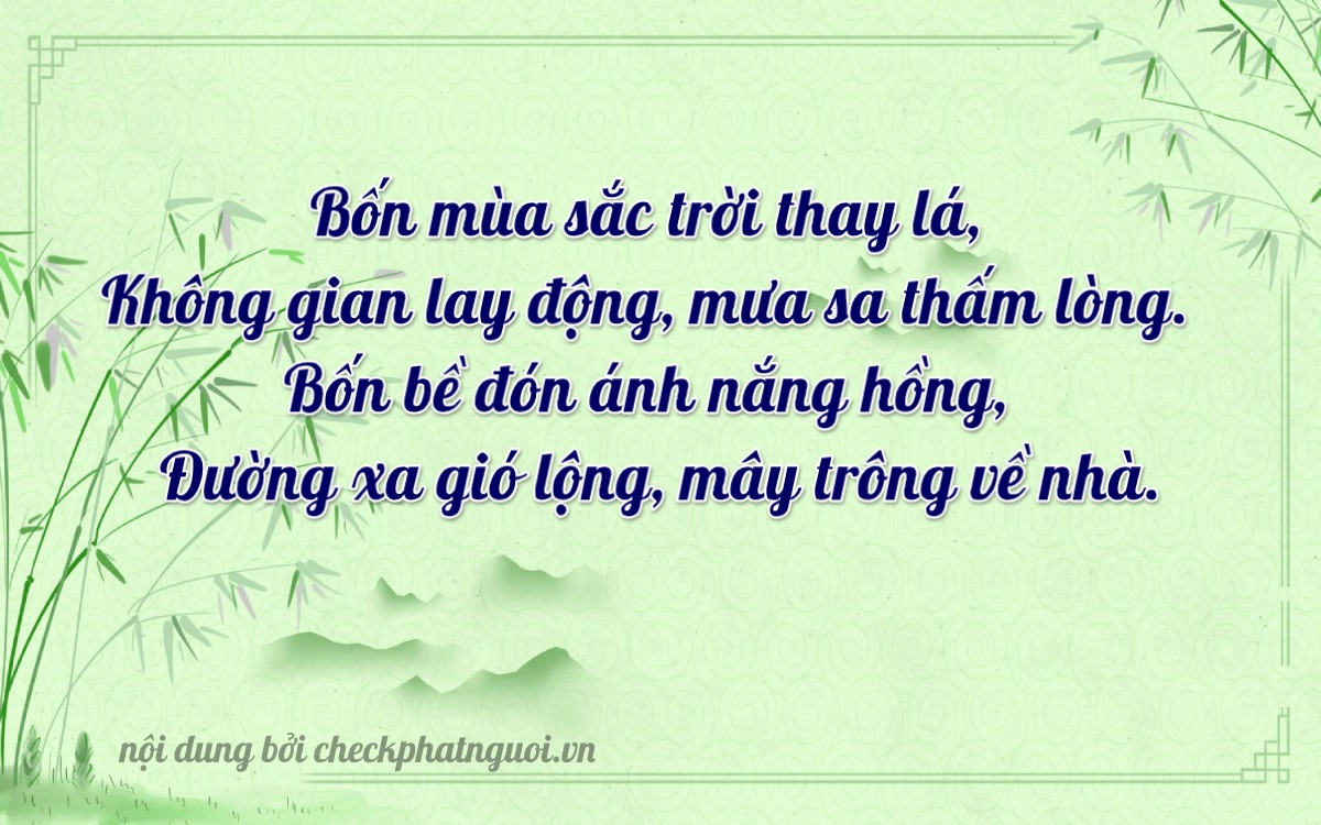 Bài thơ ý nghĩa cho <b>biển số 67A-30404</b> tại website checkphatnguoi.vn
