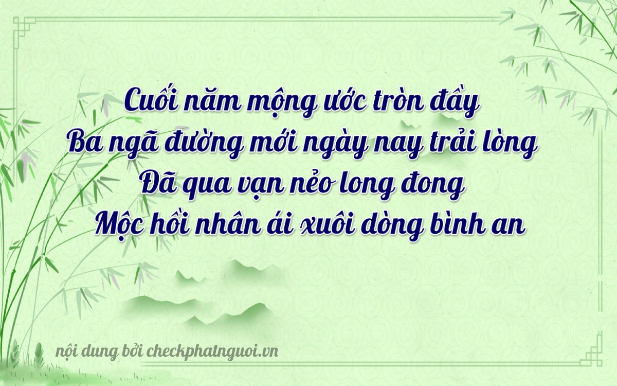 Bài thơ ý nghĩa cho <b>biển số 67A-31242</b> tại website checkphatnguoi.vn