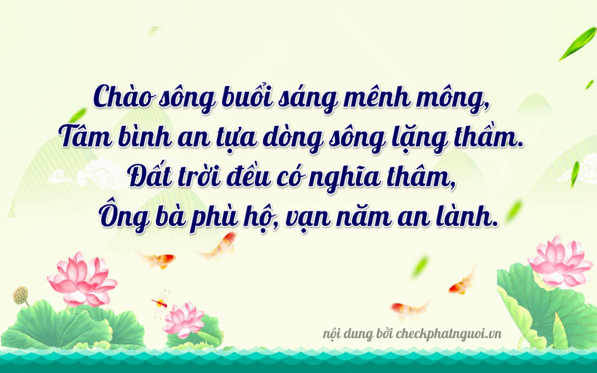 Bài thơ ý nghĩa cho <b>biển số 67A-33147</b> tại website checkphatnguoi.vn