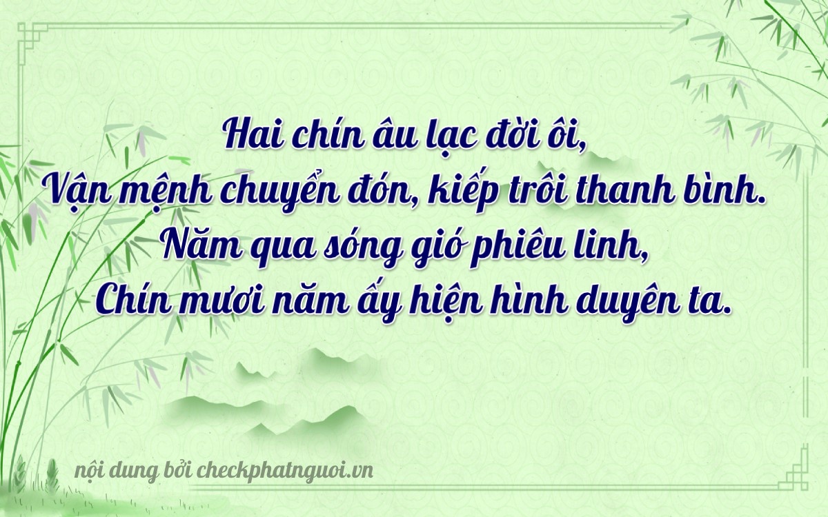 Bài thơ ý nghĩa cho <b>biển số 67AA-29593</b> tại website checkphatnguoi.vn