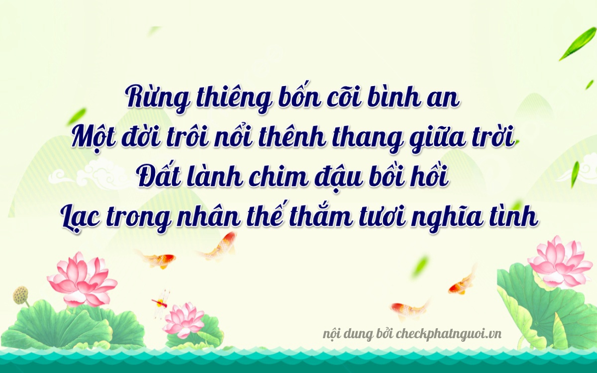 Bài thơ ý nghĩa cho <b>biển số 67AC-10790</b> tại website checkphatnguoi.vn