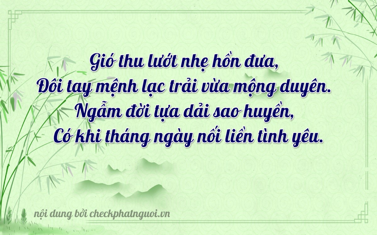 Bài thơ ý nghĩa cho <b>biển số 67AC-20172</b> tại website checkphatnguoi.vn