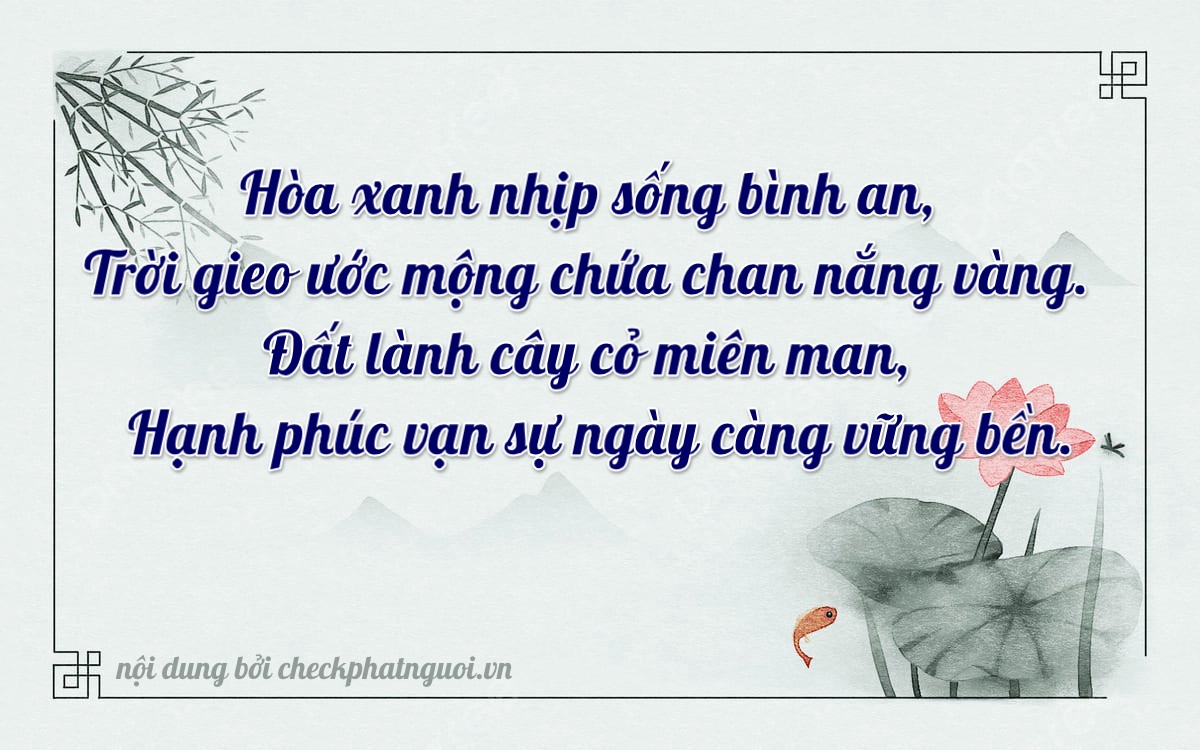 Bài thơ ý nghĩa cho <b>biển số 67AD-02058</b> tại website checkphatnguoi.vn