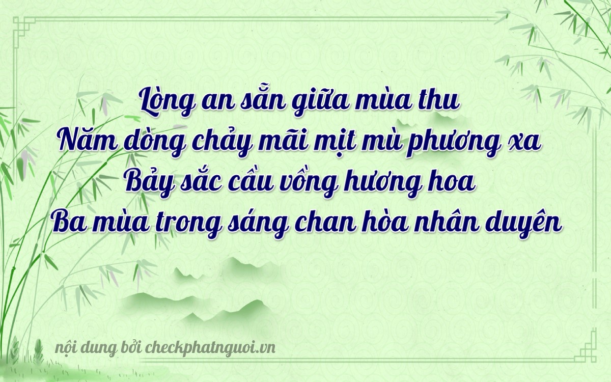 Bài thơ ý nghĩa cho <b>biển số 67AL-13737</b> tại website checkphatnguoi.vn