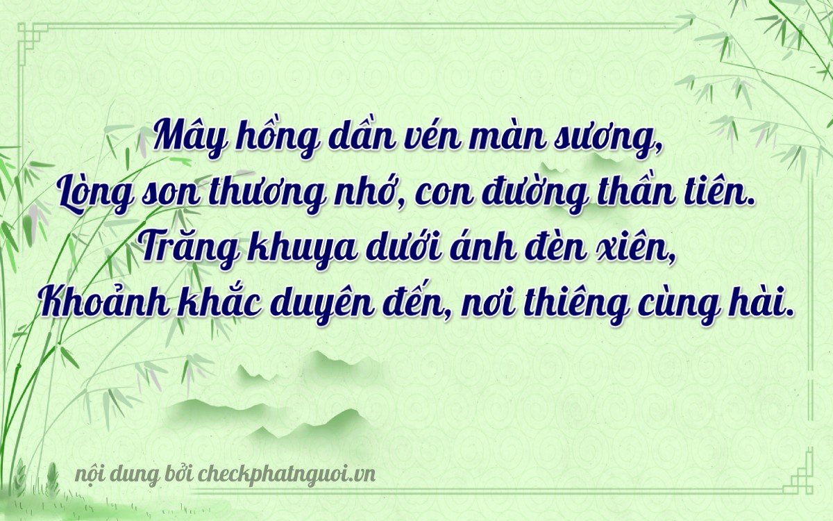 Bài thơ ý nghĩa cho <b>biển số 67AL-17490</b> tại website checkphatnguoi.vn