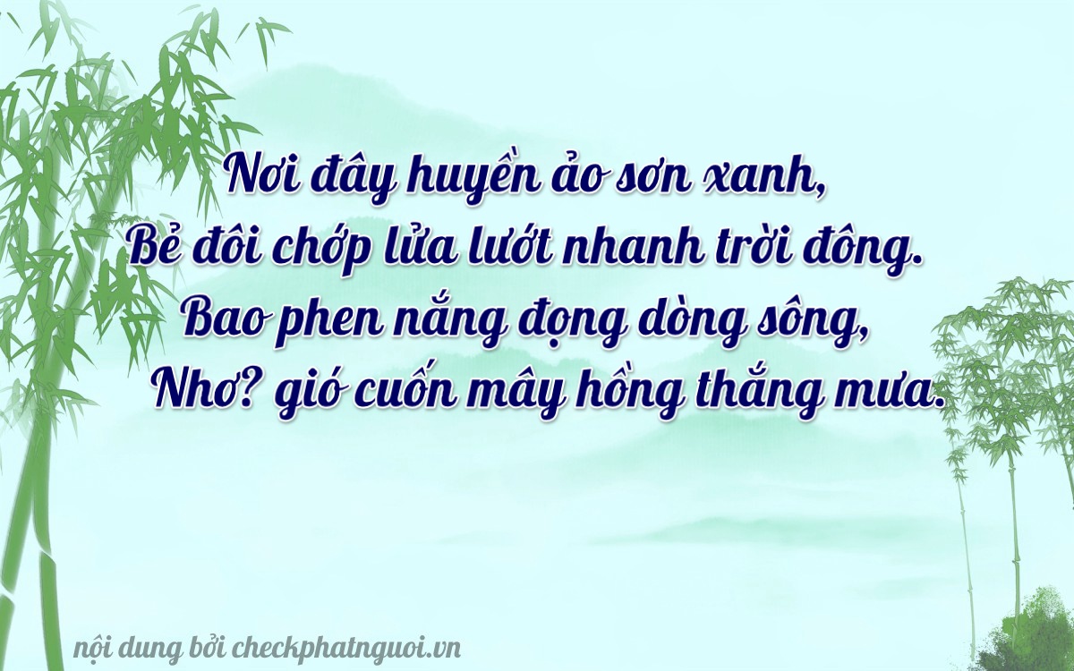 Bài thơ ý nghĩa cho <b>biển số 67AM-12630</b> tại website checkphatnguoi.vn