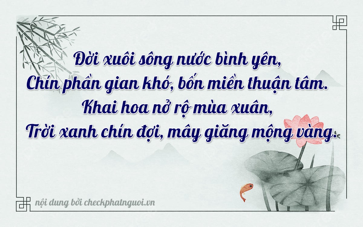 Bài thơ ý nghĩa cho <b>biển số 67AN-09027</b> tại website checkphatnguoi.vn