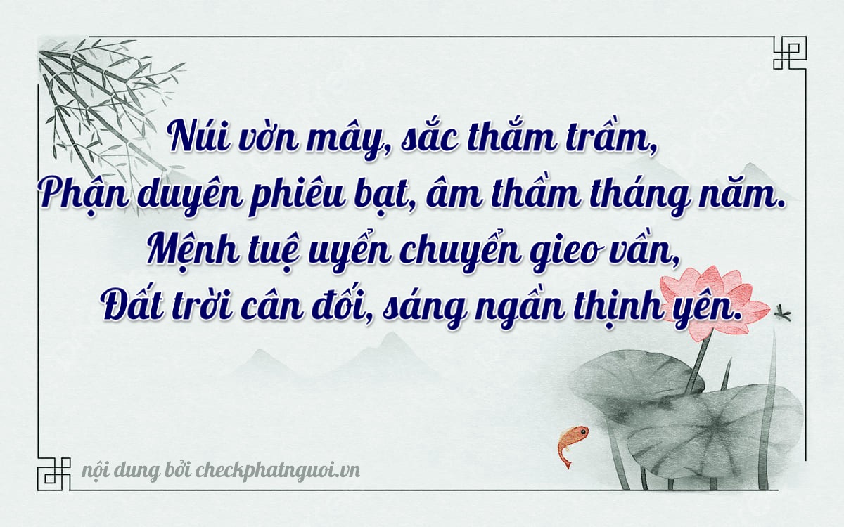 Bài thơ ý nghĩa cho <b>biển số 67B-02067</b> tại website checkphatnguoi.vn