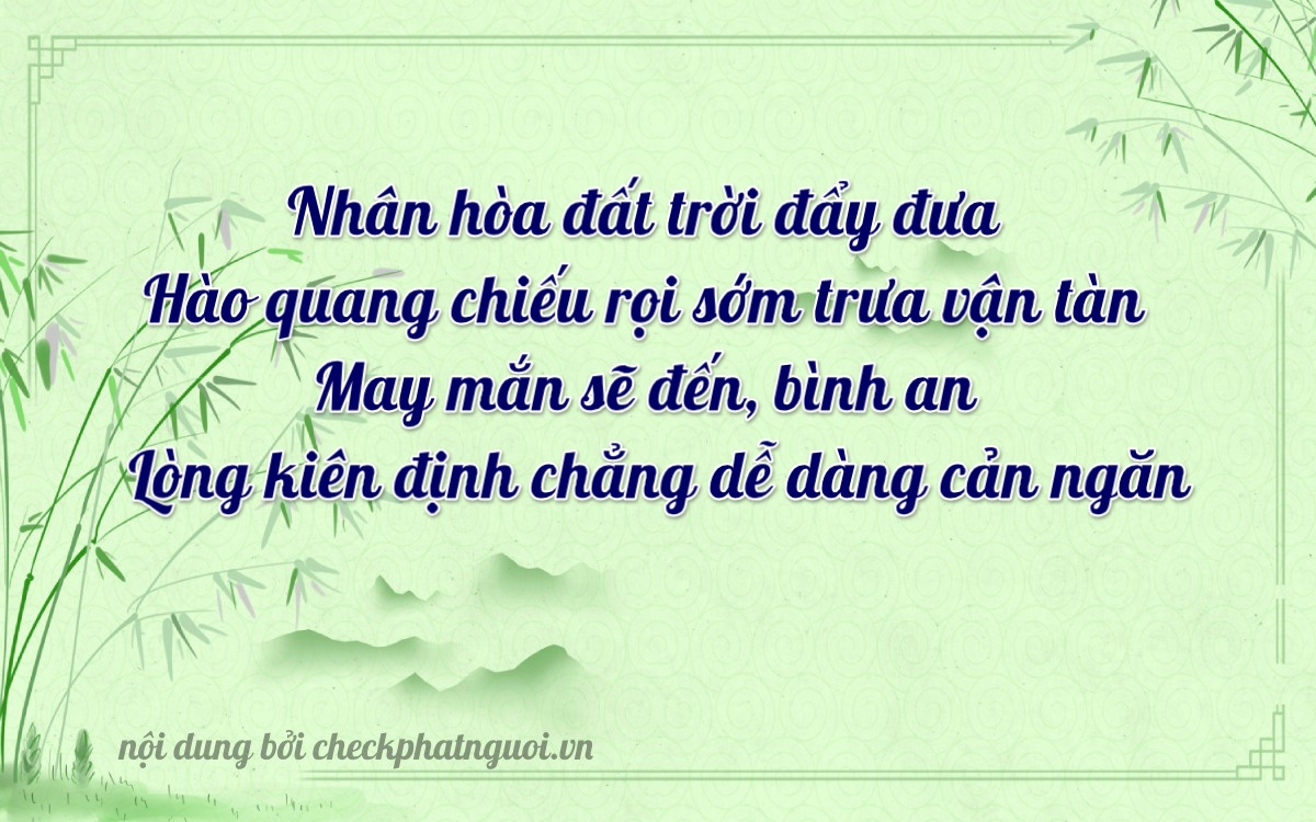 Bài thơ ý nghĩa cho <b>biển số 67B1-60440</b> tại website checkphatnguoi.vn