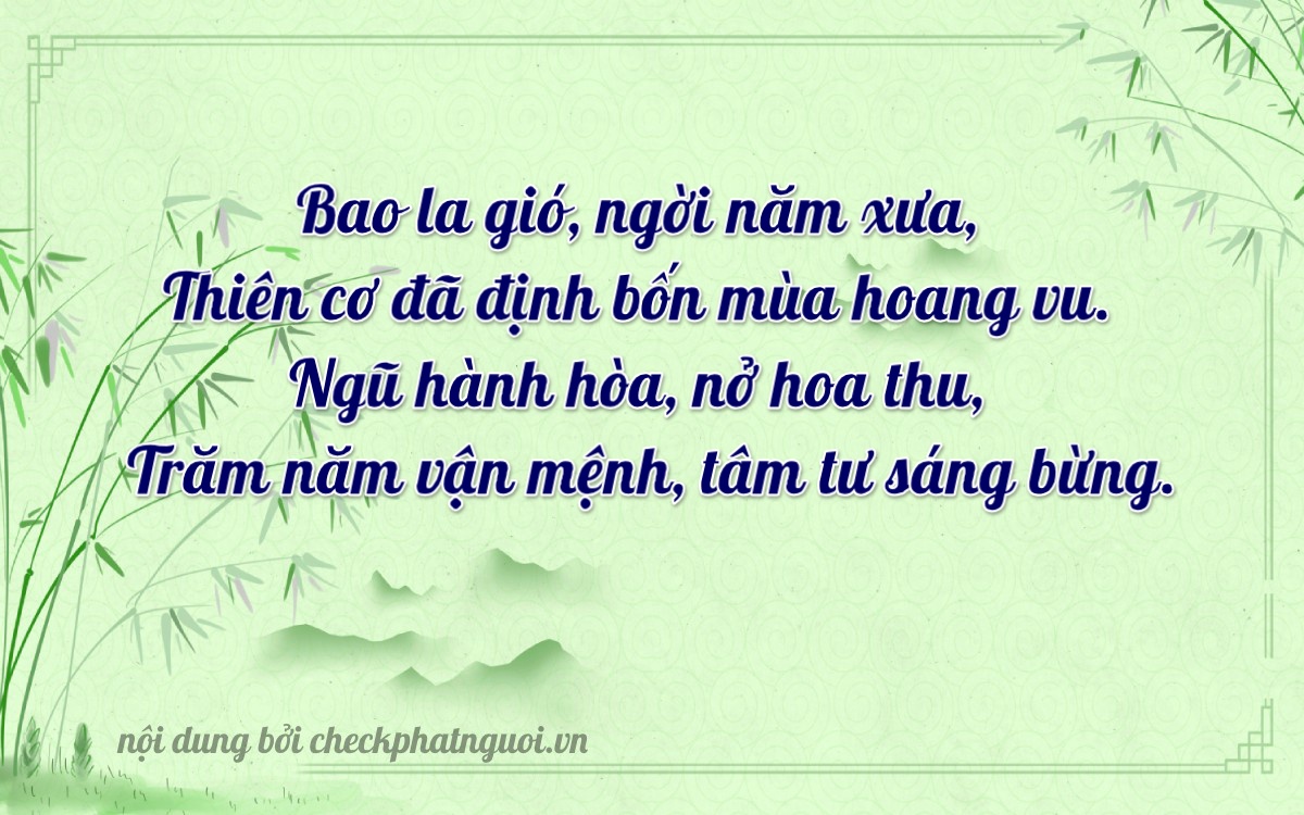 Bài thơ ý nghĩa cho <b>biển số 67B1-83645</b> tại website checkphatnguoi.vn