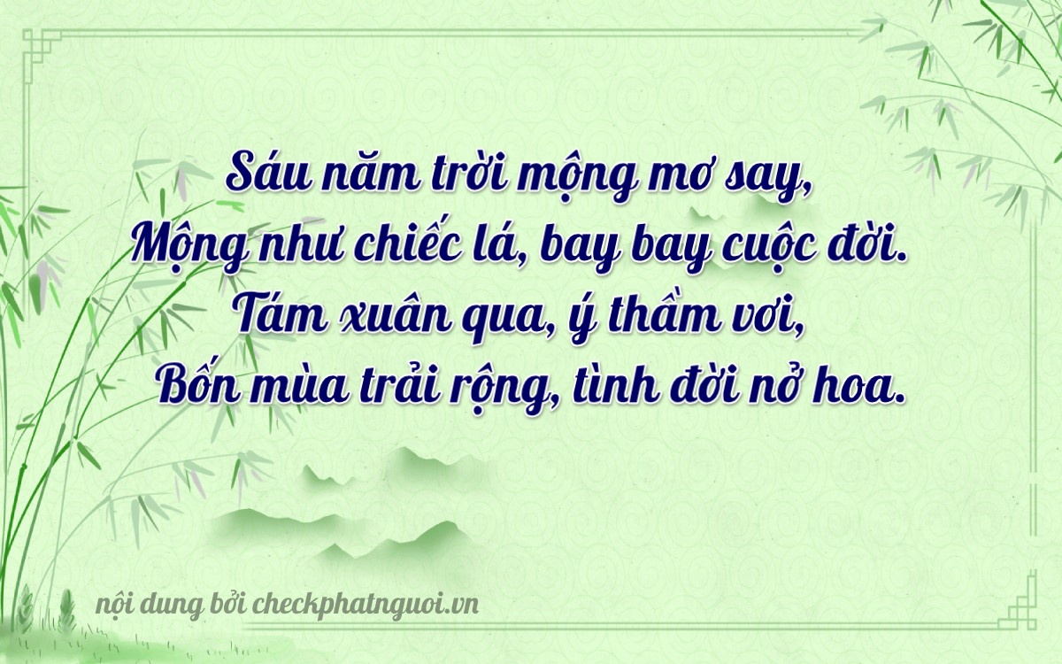 Bài thơ ý nghĩa cho <b>biển số 67B2-26840</b> tại website checkphatnguoi.vn