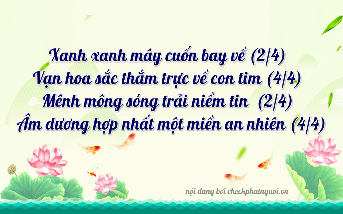 Bài thơ ý nghĩa cho <b>biển số 67B2-32172</b> tại website checkphatnguoi.vn