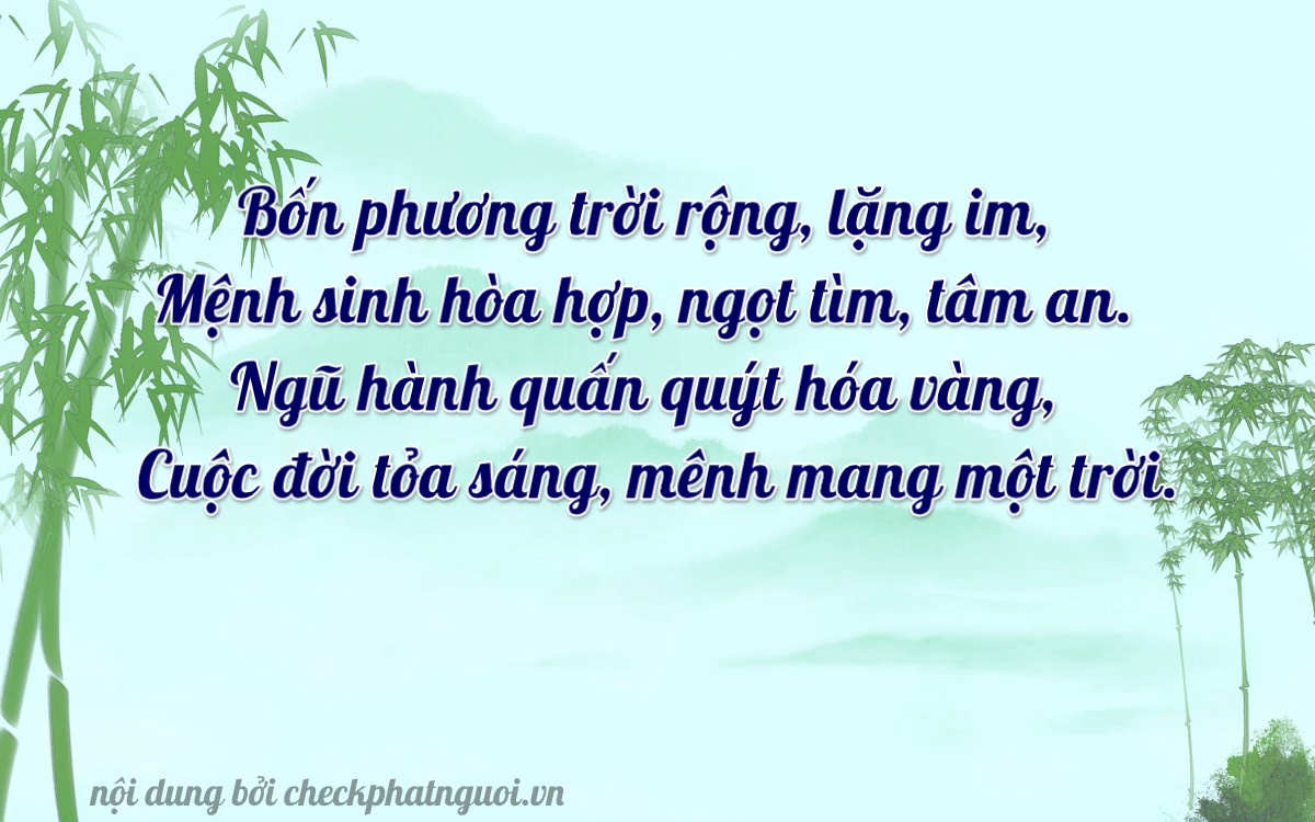 Bài thơ ý nghĩa cho <b>biển số 67B2-40805</b> tại website checkphatnguoi.vn