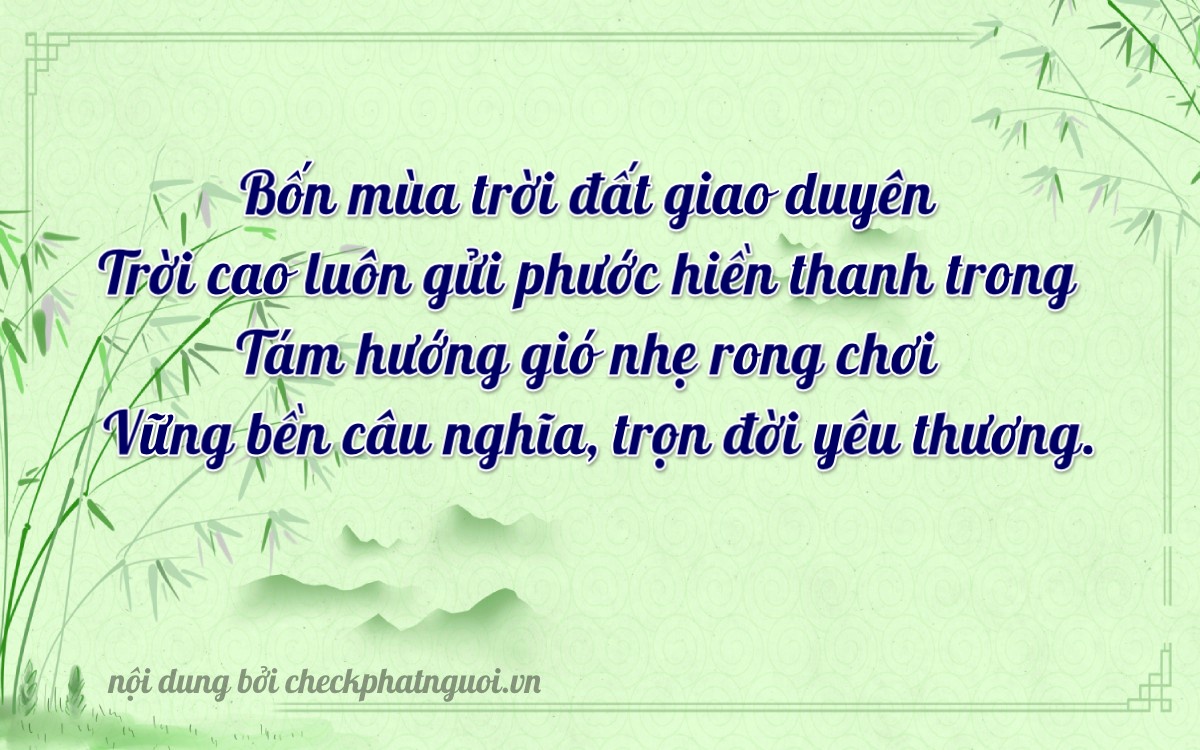 Bài thơ ý nghĩa cho <b>biển số 67B2-40837</b> tại website checkphatnguoi.vn