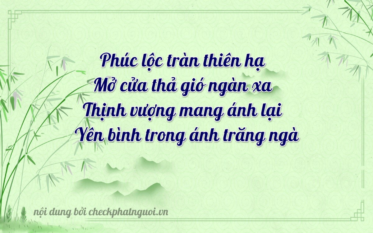 Bài thơ ý nghĩa cho <b>biển số 67B2-52888</b> tại website checkphatnguoi.vn