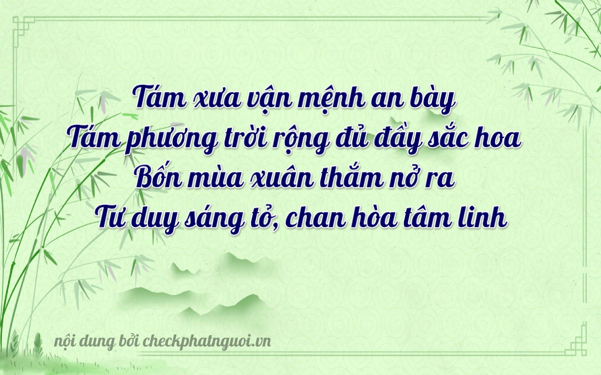 Bài thơ ý nghĩa cho <b>biển số 67B2-68824</b> tại website checkphatnguoi.vn