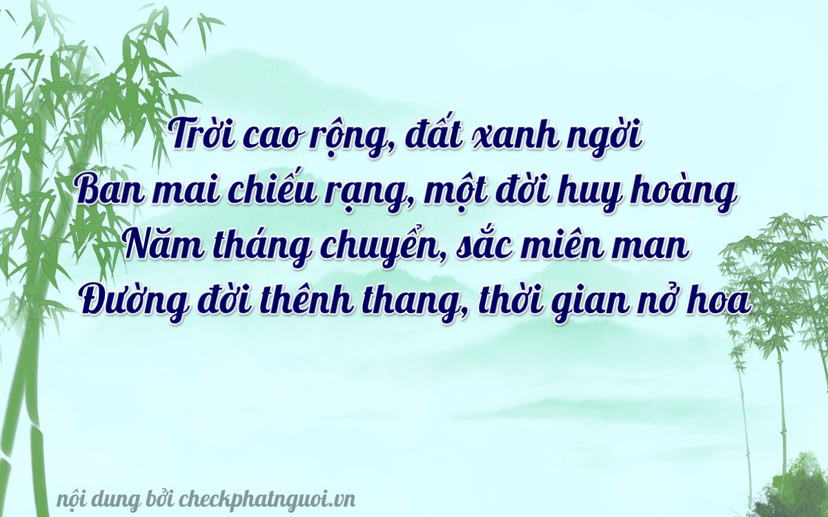 Bài thơ ý nghĩa cho <b>biển số 67B2-87085</b> tại website checkphatnguoi.vn