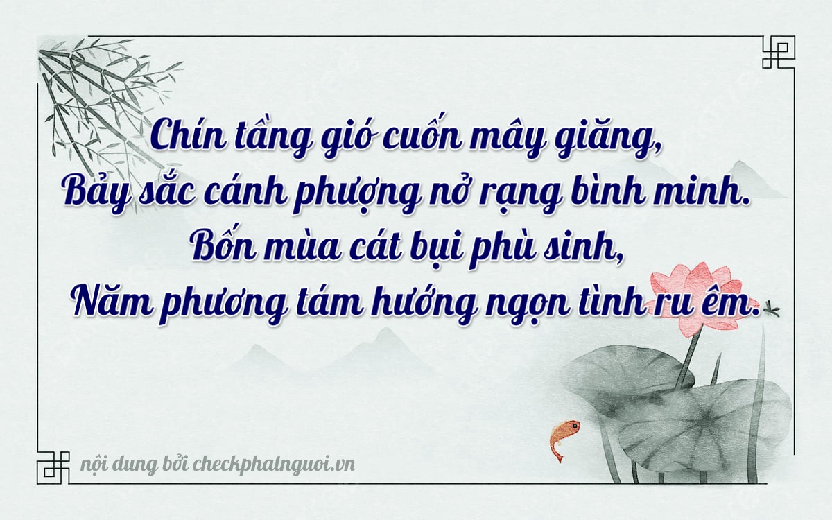 Bài thơ ý nghĩa cho <b>biển số 67D1-97442</b> tại website checkphatnguoi.vn