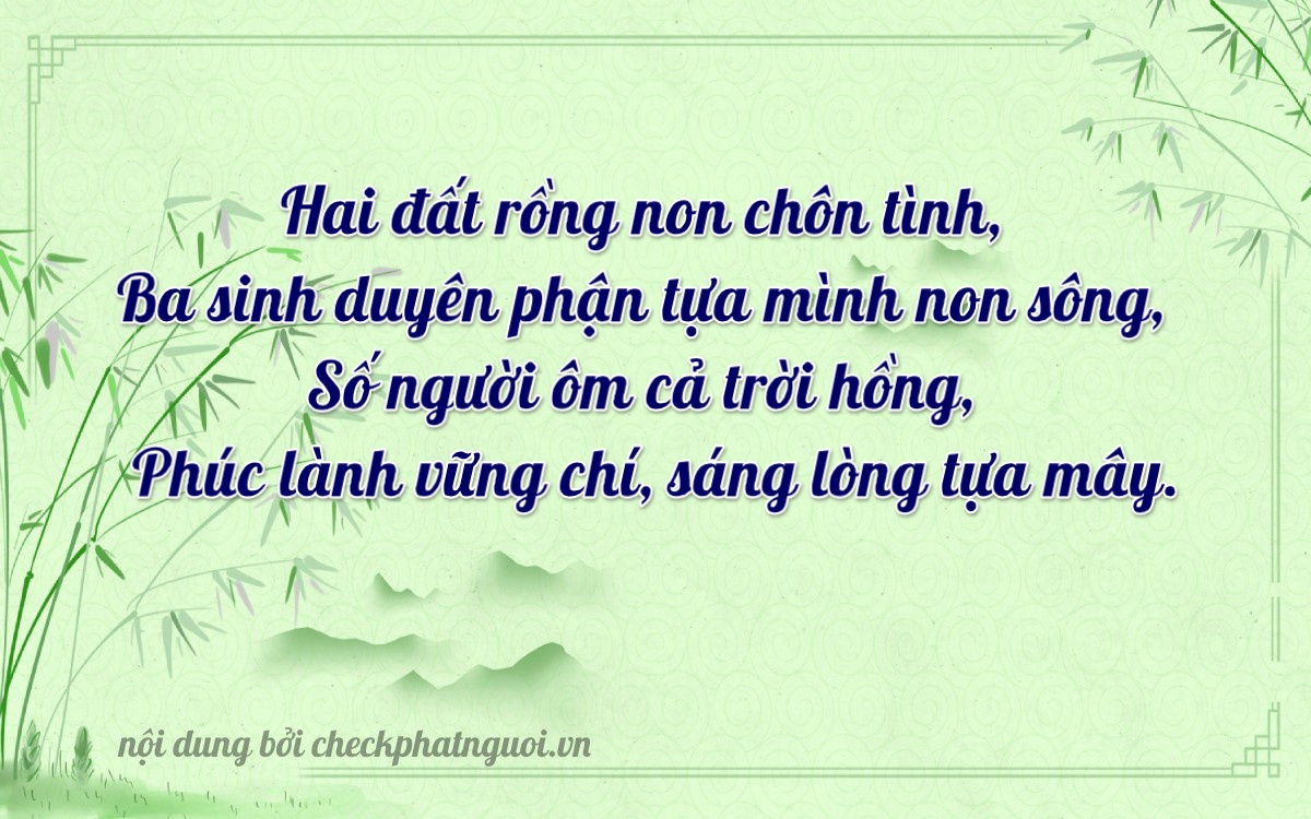 Bài thơ ý nghĩa cho <b>biển số 67D-26132</b> tại website checkphatnguoi.vn