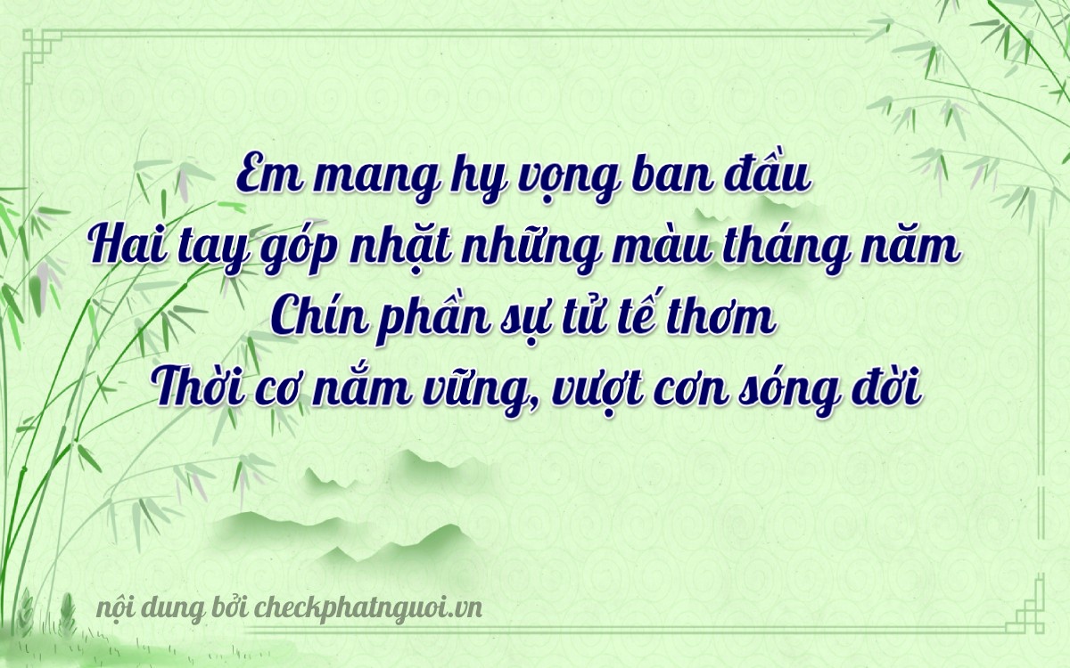 Bài thơ ý nghĩa cho <b>biển số 67F1-20709</b> tại website checkphatnguoi.vn