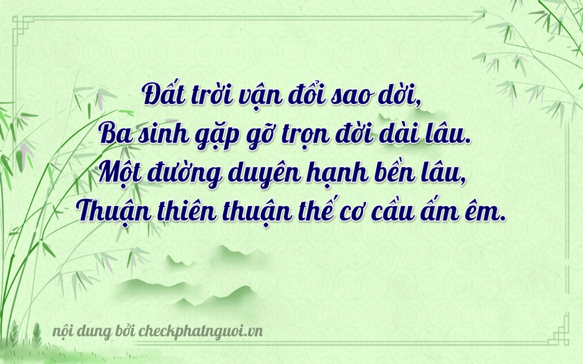Bài thơ ý nghĩa cho <b>biển số 67F1-31003</b> tại website checkphatnguoi.vn