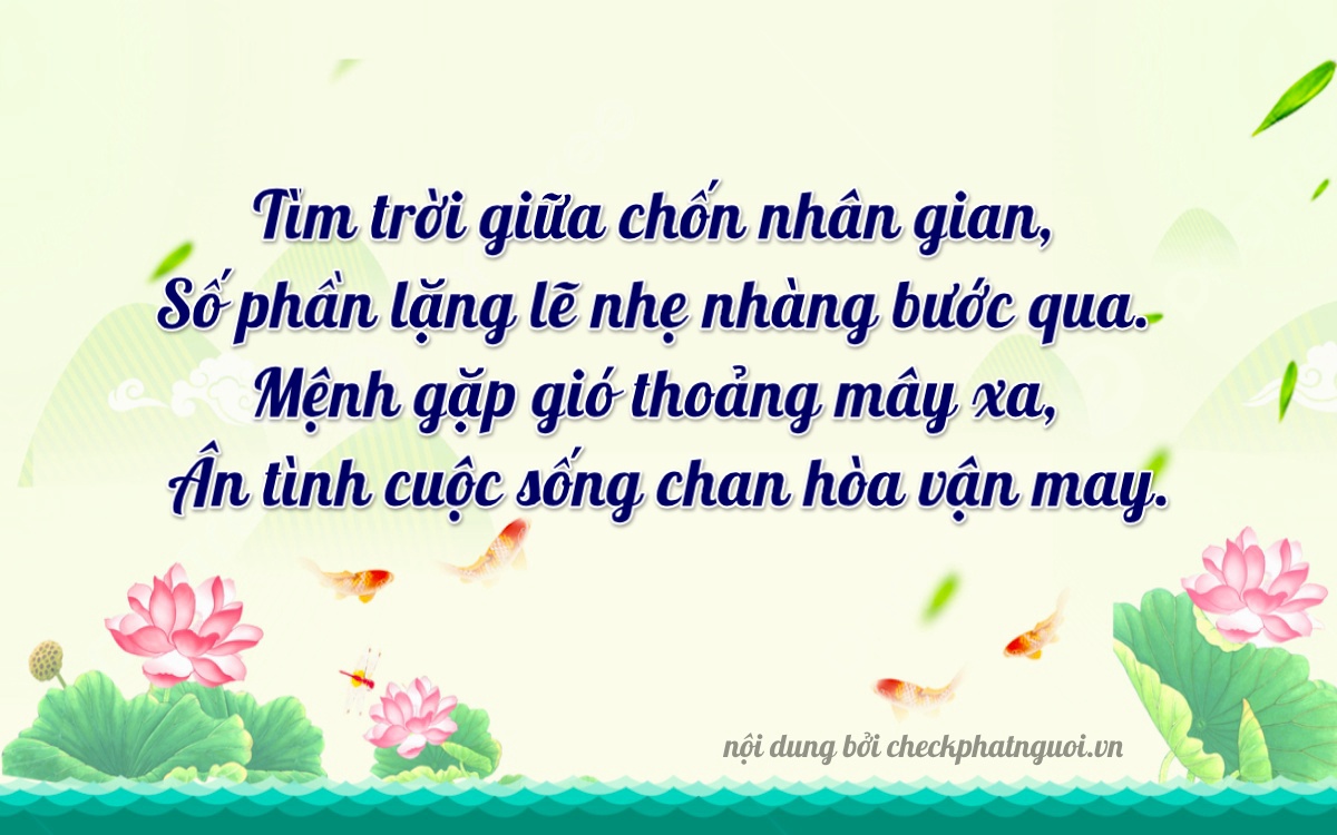 Bài thơ ý nghĩa cho <b>biển số 67F1-51443</b> tại website checkphatnguoi.vn