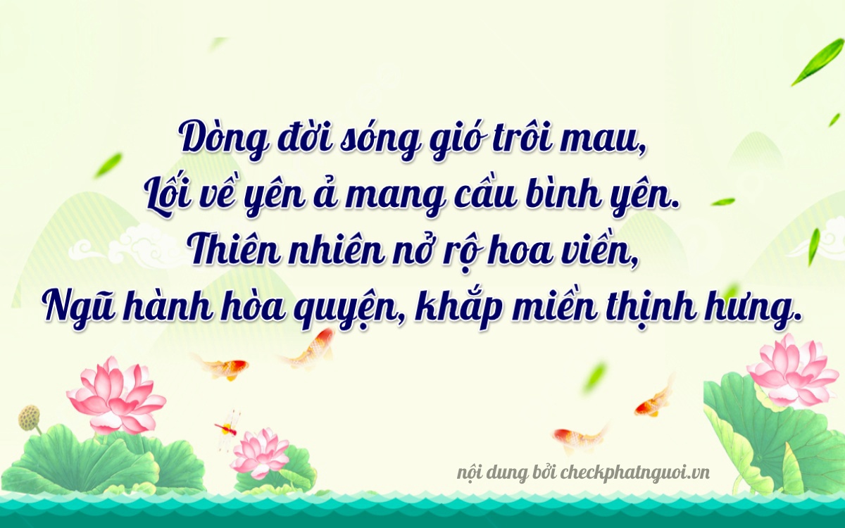 Bài thơ ý nghĩa cho <b>biển số 67F-46201</b> tại website checkphatnguoi.vn
