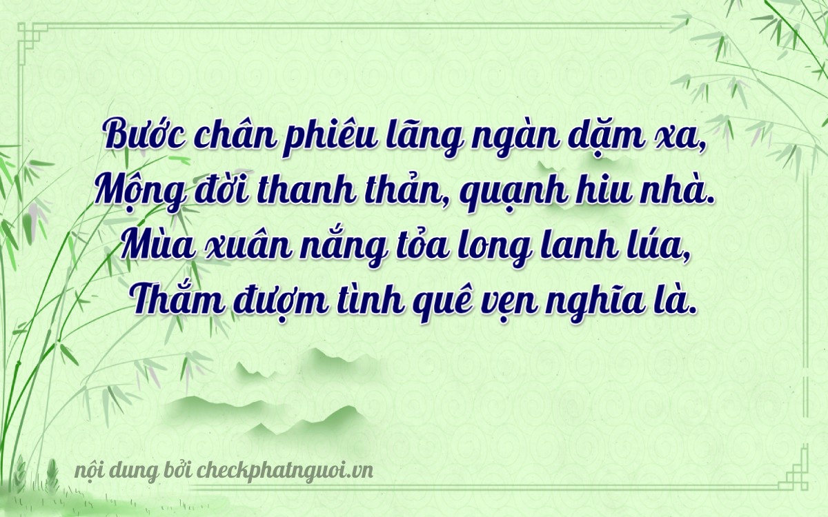 Bài thơ ý nghĩa cho <b>biển số 67K1-02934</b> tại website checkphatnguoi.vn